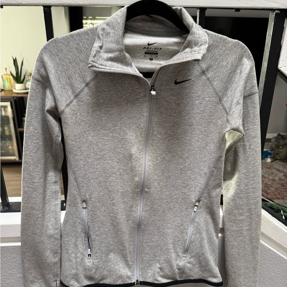 Nike Gray DRI-FIT Full-Zip Jacket
